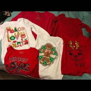 Girls Christmas shirts